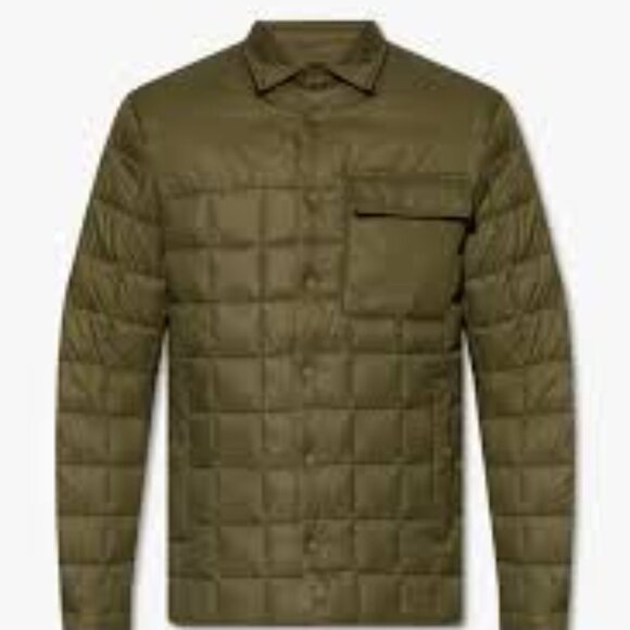 NEW SAVE THE DUCK Titan Quilted Jacket Dusty Olive for men 864mtn - Picture 7 of 7